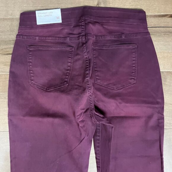 Soft Surroundings Women’s Size M Pants Straight Leg Full Length Purple NWT! - Picture 5 of 12